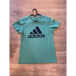 Adidas Women's Teal Heathered Performance Tee Shirt M/M